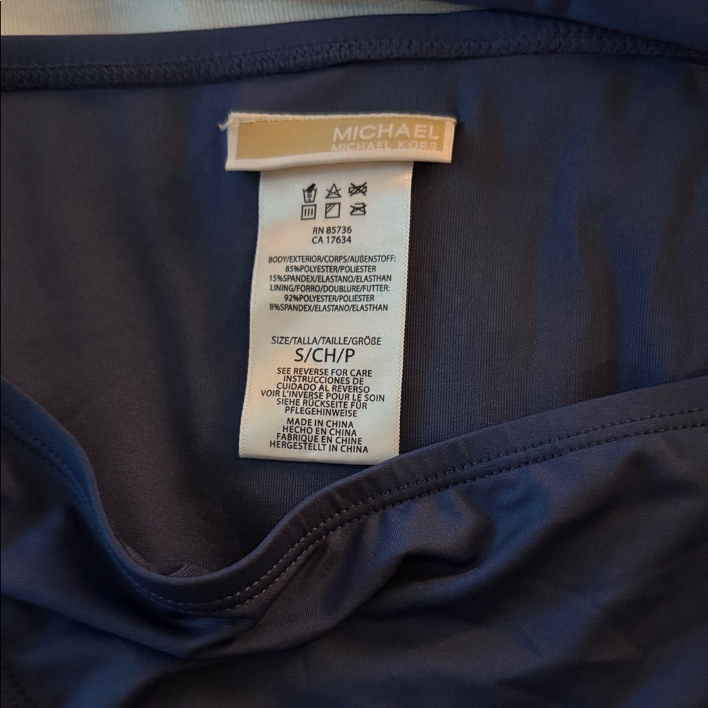 Michael Kors Deep Blue Bikini Set - Picture 2 of 3